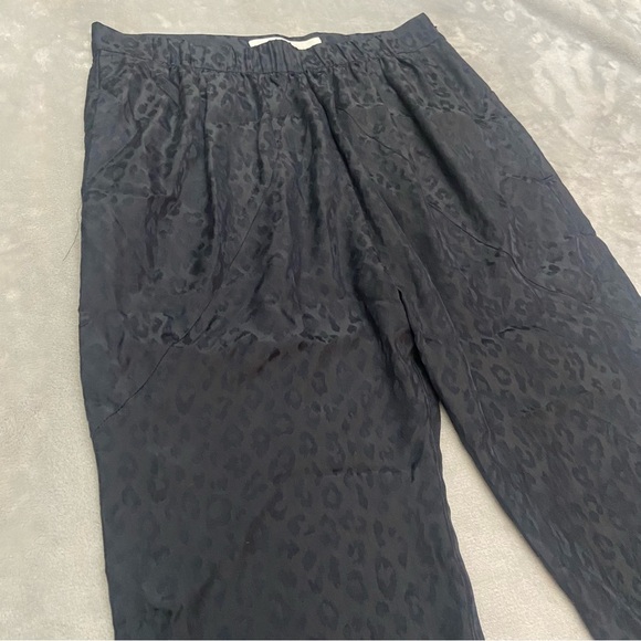 Thakoon Addition Black Leopard Print Side Zip Pants 21943 - Picture 4 of 13